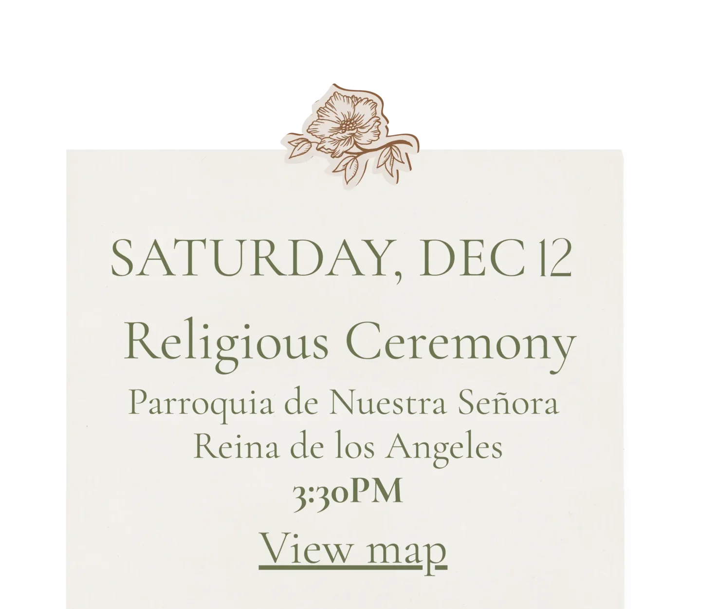 ITINERARIO SABADO